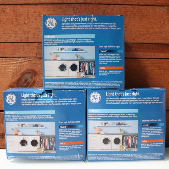 GE Refresh LED BR30 HD Light Bulbs 8W 65W Replacement Energetic Daylight 6-Pack - Picture 4 of 7